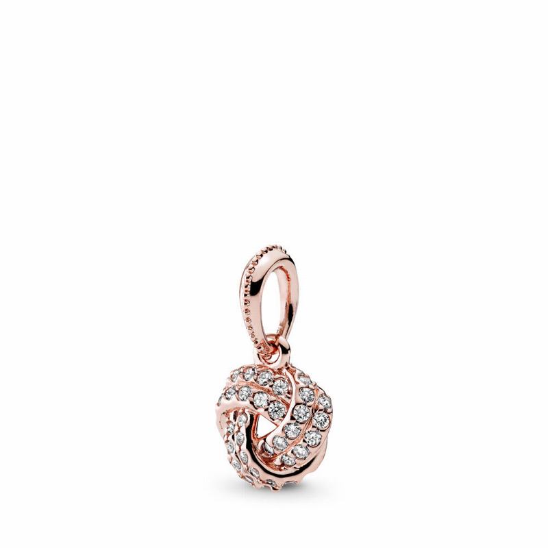 Pandantive Pandora Rose™ Sparkling Love Knot (HGvSr1s2)